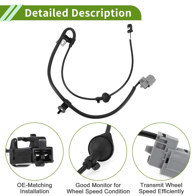 HOPESPANNER Kein. 895160T020 ABS Raddrehzahlsensor für Toyota Venza 2009-2015 Hinten