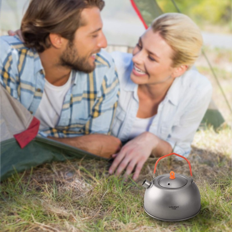 YaSao 600ml Titanium Tea Kettle for Boiling Water Coffee Tea