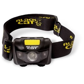 Black Cat Battle Cat Headlamp, Black/Yellow