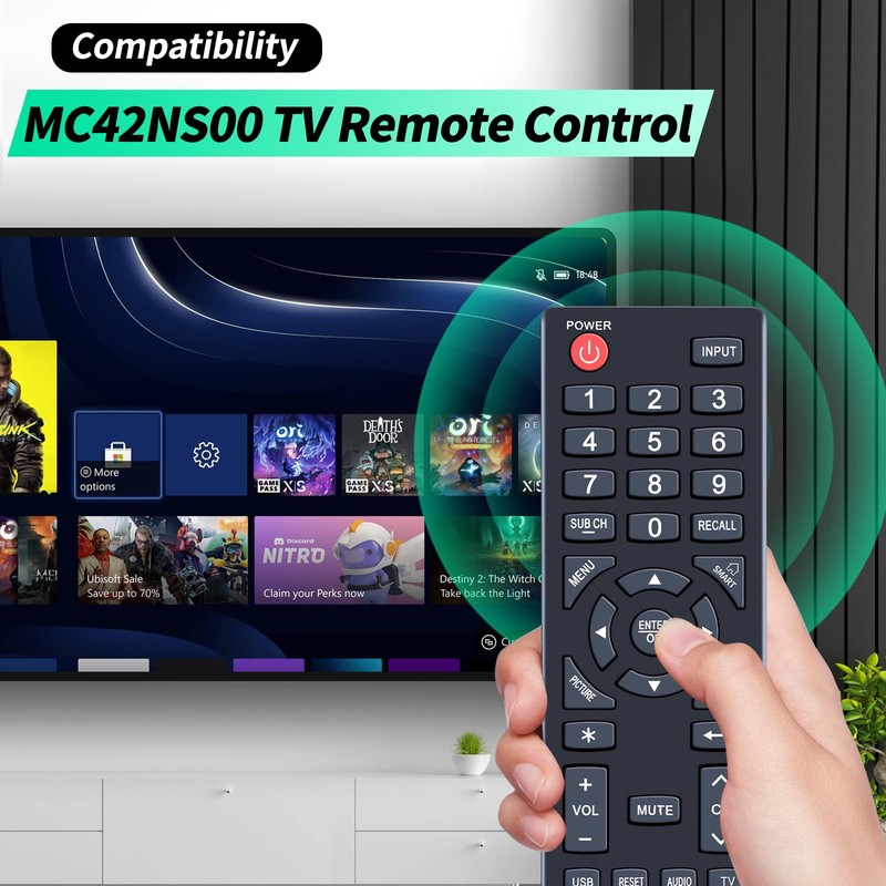 MC42NS00 Remote Control Replacement fit for Sanyo TV DP24E14 DP39D14
