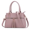 KKXIU Triple Compartment Purses and Handbags for Women Top Handle