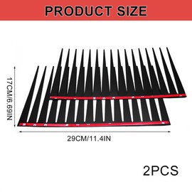 Car Eyelashes Stickers 3D Funny Headlight Decals for Women & Men Universal Car Styling Accessories Long & Bold Design Easy Peel & Stick Decoration (Black,2Pcs)