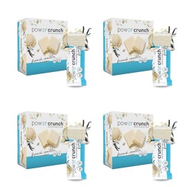Power Crunch 4 PACK Power Crunch Protein Energy Bar Flavor French Vanilla Creme 1.4 oz, 12 ct