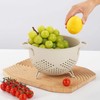 Metal Colander 5 Quart Powder Coated Self-draining Metal Strainer with