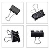 60 Pcs 25mm Mini Binder Clips, Black Metal Bulldog Clips,