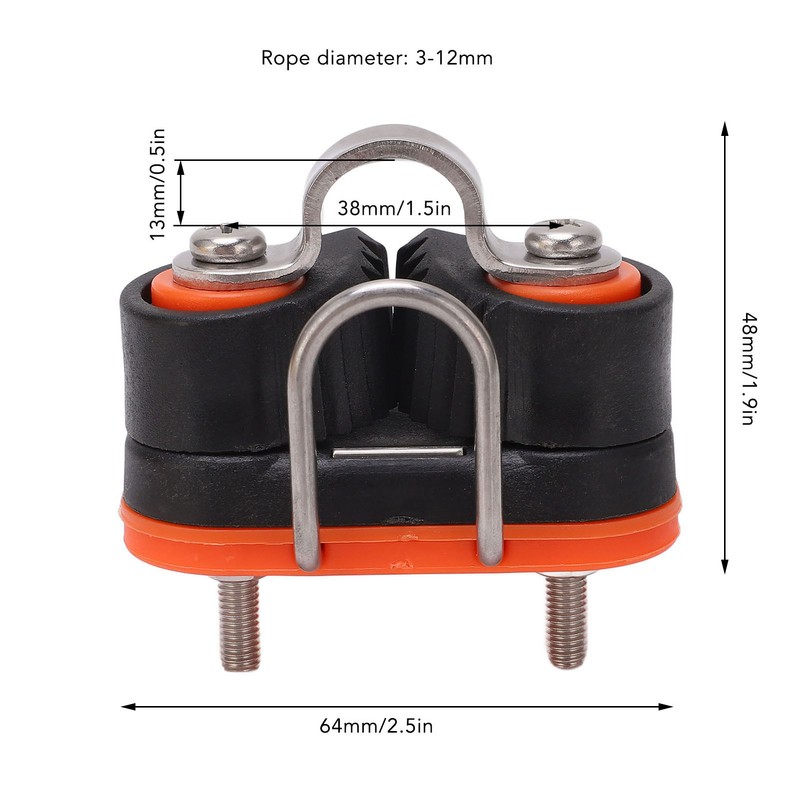 Sailboat Kayak Cam Cleat Fast Entry Wire Fairlead Marine Boat
