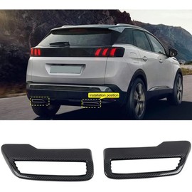 YANER Carbon Fiber Plastic Exhaust Silencer for Peugeot 3008 GT 2017 2018 2019 2020 2021 5008 GT