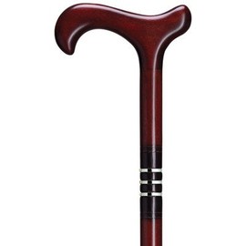 Unisex Derby Cane Burgundy Maple  -Affordable Gift! Item #DHAR-9782800