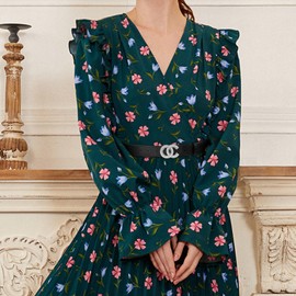 Nyunyuma Black Women's Leather Belt, Luxury Design Men's Belt, Sparkling Buckle, Fashion Elastic Unisex Waist Belt, Silver, black, square, 105