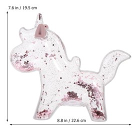 Hemoton De Dinero De Unicornio De Monedas De Unicornio Adorable Bote De Dinero Hucha De Unicornio Hucha De Plástico Transparente Olla De Ahorro para Niños Tarro De