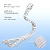 ELFJMZP 8 Pin Soft Nylon sheathed PC Cable for CPU