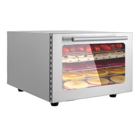 Commercial Food Dehydrator 5-Tray Fruit and Meat Dehydrator Stainless Steel Beef Jerky Dryer, 400W Food Dried Fruit Machine Temperature and Time Adjustable, Electric Dehydrator for Fruit and Veggies