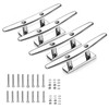 GANGUOLA 4 Inch Stainless Steel Boat Cleats, Marine Dock Cleats,