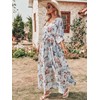 ANRABESS Womens 1/2 Sleeve Beach Wedding Guest Maxi Dresses 2025