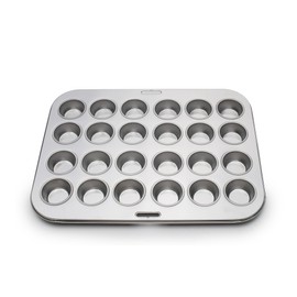 Fox Run Mini Muffin and Cupcake Pan, 24 Mini Cups, Stainless Steel Baking Pan, 10.5 x 13.75 x 1.5 inches,