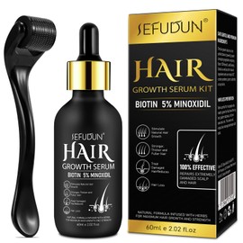 Beard Growth Kit with Titanium Derma Roller, Beard Growth Kit, Beard Growth Set with Beard Roller, Beard Growth Beard Oil, Stimulates the Growth of Hair and Beards for Christmas, Men's Gifts