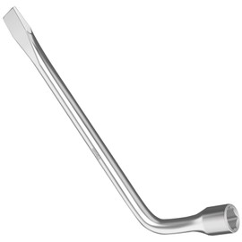 AICARS Lug Wrench Lug Nut Wrench L Type with 19mm Hex Slotted End Socket Repair Tool