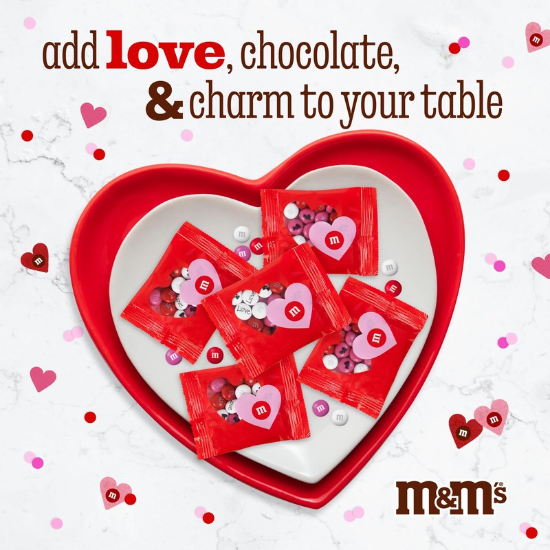 M&M’S Heart Party Favors, Set of 30, Milk Chocolate Valentine’s