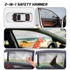 2-in-1 Car Emergency Escape Tool - Tungsten Steel Tip Window
