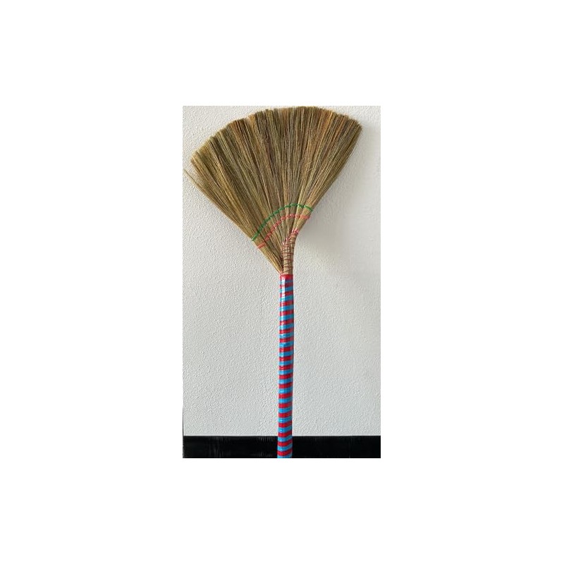 Gentle Cleaning Traditional Vietnamese Straw Brooms - 2 Packs