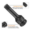 sourcing map 12mm Hex Impact Bit Socket H12 1/2" CR-MO