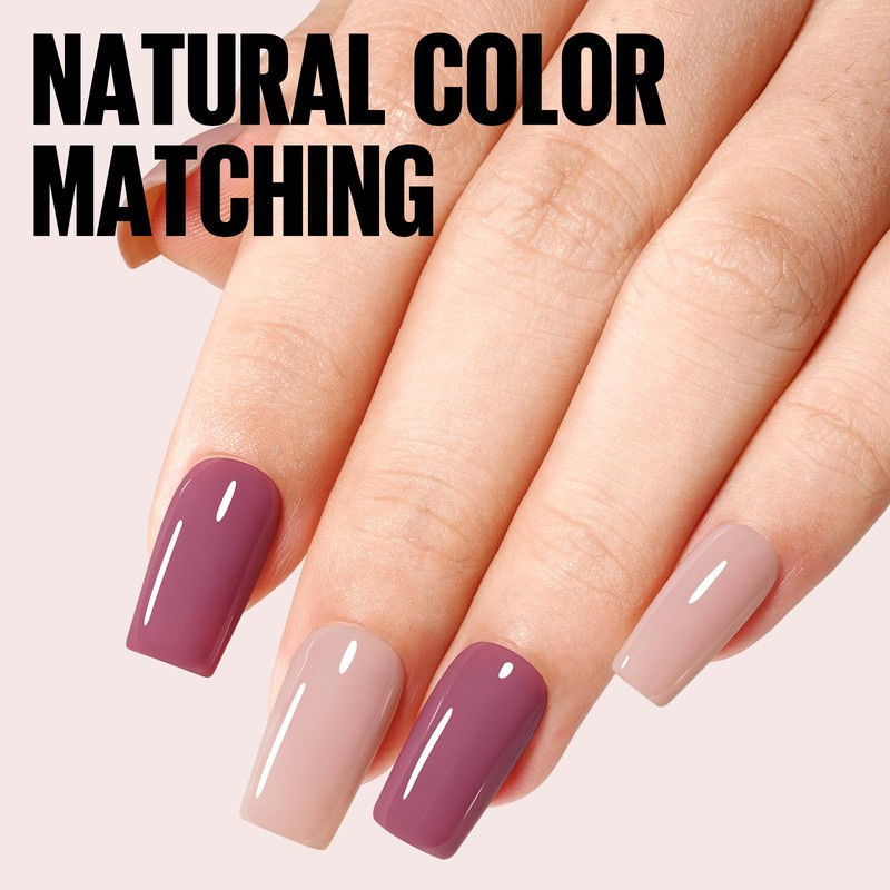 TOMICCA UV Nail Polish Nude, 8 ml Gel Nail Polish,
