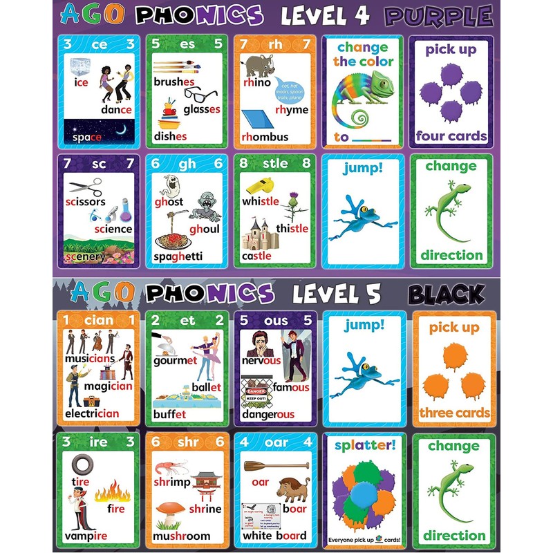 AGO Phonics Advanced Box Set Level 4-5 English Card Game