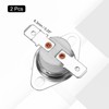 uxcell 2 Pcs KSD301 Thermostat 175°C/347°F 16A Normally Closed N.C