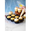 Lodge Seasoned Cast Iron Muffin Pan, 6 Impressions , 12.69"