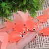 Acxico 10 Plastic Goldfish Small Soft Rubber Floating Gold Fish
