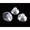 Honbay 50pcs 20mm Diameter Mini Clear Plastic Suction Cup Without