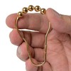 Shower Curtain Rings, 24 Pack, in Gold-Colour, Inner Diameter 2.7