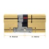 40 (INT) X 55 (EXT) 40/55 Brass YALE Platinum 3