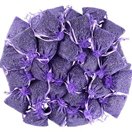 LEIKAIHUA 100% -25bags Natural Fragrant Lavender Filled Bags Wardrobe Freshener and drawer natural scent, Wardrobe moth proof deodorizer,