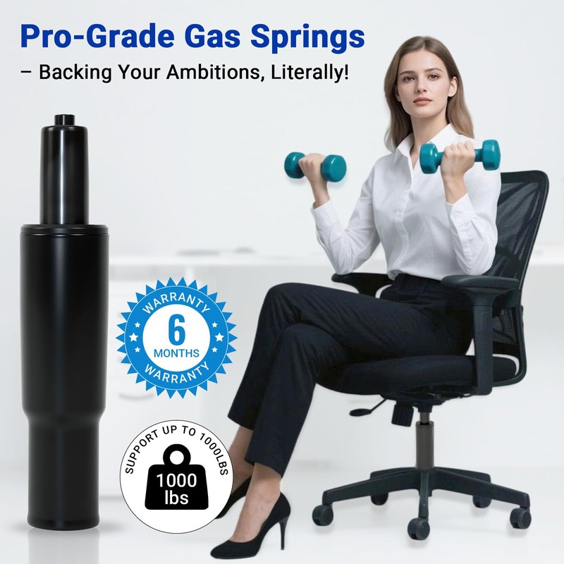 8.4-10.9 Inches Short Office Chair Gas Lift Cylinder, TOP-ACTIVATED