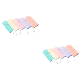 Minkissy 2sets Exfoliating Mesh Soap Pouches Bar Soap Sleeve for Shower Travel 5pcs*2