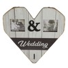 Wood Wedding Picture Frame Key Hook Wall Hanging Decoration Love