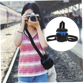 TEHAUX 1Pc Shockproof Camera Lens Bag Portable Photography Accessory Case with Belt for DSLR for Storage of Camera and Accessories