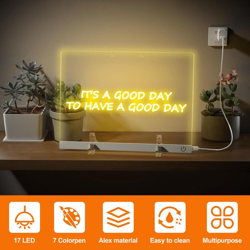 weiclianhp LED Note Board with Colours