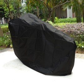 ATCG Bike Cover 190T Nylon Waterproof Bicycle Cover for 20" Bike, Kid's Bike Outdoor Storage with a Bag, S (Black)