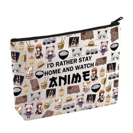 Anime Merchandise Makeup Bag Anime Enthusiast Gift Kawaii Japanese Manga Gift Anime Cartoon Gift Anime Character Gift (AnimeMupS-CA)