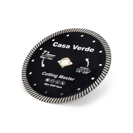 Casaverde 7" Diamond Turbo Blade Granite Blade Dry Cutting for Granite Quartz Quartzite