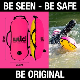 Dippy Wild Swimming Float | Swim Buoy | Tow Float for Open Water Swimming Float | Open Water Swimming Float | Swimming Buoy Open Water | Wild Swimming Accessories