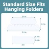 File Folder Tabs, SUNEE 50 Sets Hanging File Folder Labels