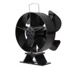 Heat Powered Stove Fan Aluminum Alloy 4 Blades Strong Wind