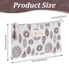 JIEYAO 2 Pcs Small Canvas Makeup Bags, Cute Cosmetic Bag,