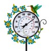 Outdoor Thermometer Waterproof Hummingbird Outside Thermometer Hygrometer