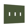 Wmhusu Light Switch Covers Olive Green 3 Gang Wall Plate