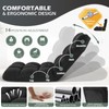 Avocahom Folding Floor Gaming Chair, 14-Position Adjustable Backrest, Skin-Friendly Flannel