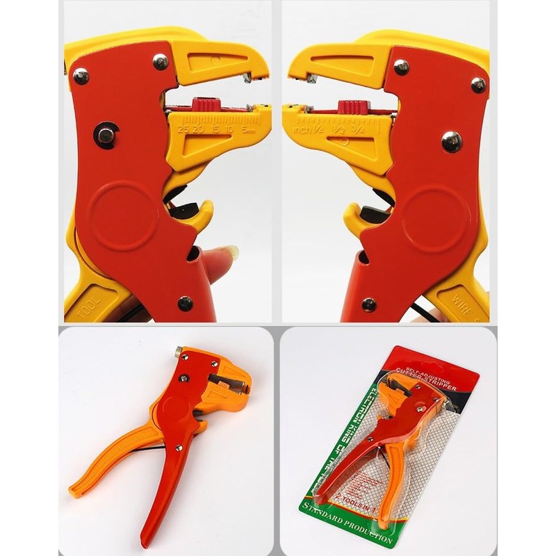 Pelacables Automático,Pelacables Profesional Rápida Acción,Pelado y Corte Rápido,Herramienta 2 En